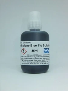 Methylene Blue 1% Solution Dropper Bottle 35ml Aqueous New - Picture 1 of 1