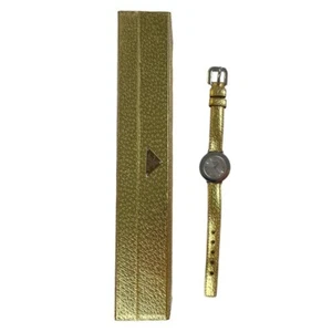 Prada quartz wristwatch with round silver metal dial case box rare unisex adult - Picture 1 of 8