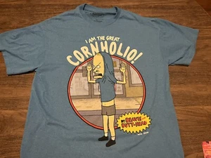 Camiseta azul mediana Beavis & Butthead MTV I Am Great Cornholio - Imagen 1 de 6