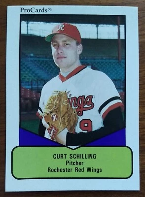 CURT SCHILLING, 1990 PROCARDS #458, ROCHESTER RED WINGS - Image 1 of 2