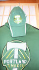Portalnd Timbers Hoodie With Timbers Baseball Cap Mens Size S Front Hand Pocket