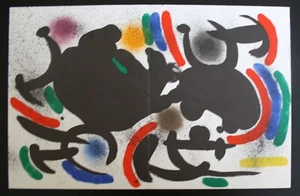 Joan Miró: Litografía a color original 1972 Litografía original VII; Cramer 863 - Imagen 1 de 2