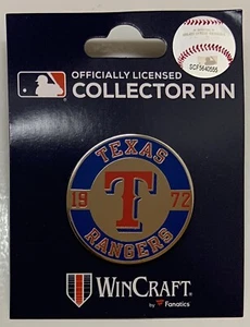TEXAS RANGERS 1972 LOGO LAPEL COLLECTOR PIN NEW WINCRAFT - Picture 1 of 1