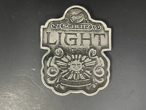 VINTAGE BERGAMOT 1976 SCHLITZ LIGHT BEER (SPECIAL LAGER) BELT BUCKLE - Picture 1 of 11