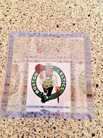 Boston Celtics Custom NBA Finals Champions Basketball Ring Display Case w/Clip Cover