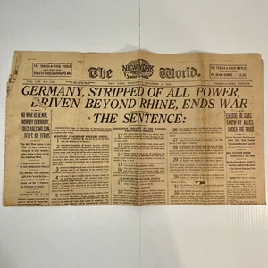 Rare Newspaper The Thrice-Week New York World WW1 end Nov 13 1918 (4 pages) - Picture 1 of 19
