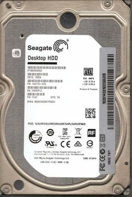 ST4000DX002 p/n: 1H2178-570 f/w: CC47 TK s/n: Z4E 2014 4TB SATA 3.5" HDD A02-05 - Image 1 of 4