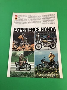 1973 1974 HONDA CB 350 SL CL ORIGINAL PRINTED PRINT AD ADVERTISEMENT - Picture 1 of 1