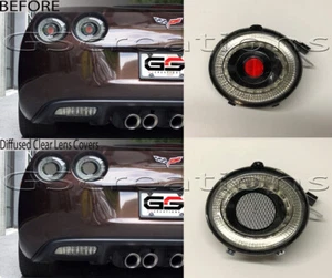 C6 Corvette 2005-2013 MORIMOTO XB LED Tail light Center Reflector Covers- CLEAR - Picture 1 of 3