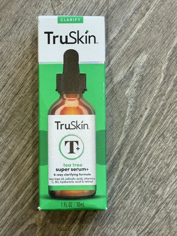 Truskin Tea Tree Oil Super Serum for Face Blemishes ANT Aging Clearer Skin 1oz