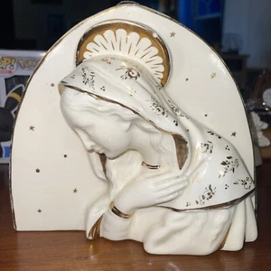 ANTIQUE BEAUTIFUL HIGH RELIEF HANGING MADONNA MADE IN LASTA A SIGMA ITALY “RARE” - Picture 1 of 11