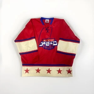 Vintage All Stars Sceglie Hockey Jersey Portiere Taglio K1 Sportswear Rosso Uomo L - Foto 1 di 13