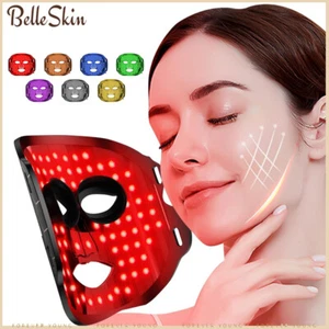LED Silicone Photon Mask Red Light Therapy Face Beauty Face Skin Rejuvenation AU - Picture 1 of 10