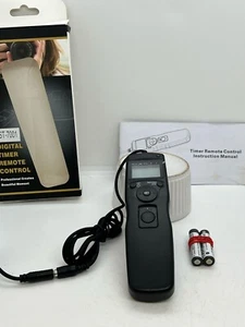 Digital Timer Remote Control RST-7001 + C8 cable for Canon Free UK Postage +2AAA - Picture 1 of 3
