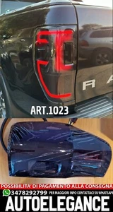 FARI POSTERIORI ADATTI PER FORD RANGER T6 2011+ FULL LED DINAMICI (FUME') - Afbeelding 1 van 20