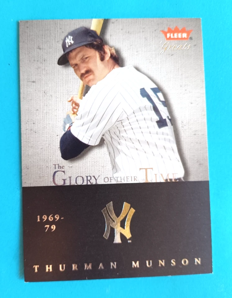 2004 FLEER GREATS THURMAN MUNSON #29 GOT THE GLORY OF THEIR TIME #5/1977 YANKEES - Image 1 of 2
