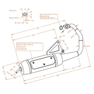 Marmitta Sitoplus MBK Booster 50, ricambio originale qualità garantita SITO - Imagen 1 de 4