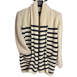 J. Crew Open Front Chunky Knit Heavyweight Cardigan Sweater Sm, Fisherman Core - Picture 1 of 8