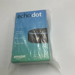 Amazon Alexa Echo Dot Smart Speaker 2nd Generation ~ Black ~ New Boxed Sealed - Picture 1 of 8