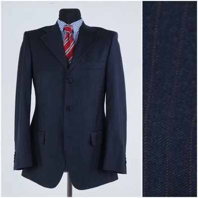 Abrigo deportivo de lana de Tasmania para hombre 38R talla estadounidense HENRY BROWN & SON chaqueta blazer azul Foto 1 de 4