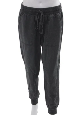 Espléndidos Pantalones de chándal para mujer gris oscuro con cordón Lyocell de lino talla L Foto 1 de 4