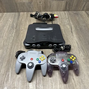 Nintendo 64 Control Deck (N64 NUS-001) - w/ RCA AC 2 controllers - Picture 1 of 10