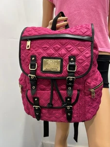succoso zaino couture Fushia/colore nero trapuntato con bellissimi dettagli - Foto 1 di 12