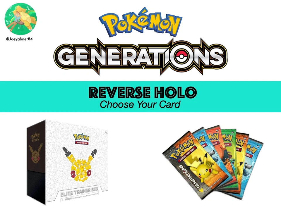 Pokemon TCG:  2016 XY Generations - Reverse Holos, Choose Your Card! - Image 1 of 1
