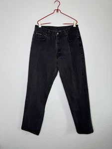 Vintage Calvin Klein Jeans Made in USA 100% Cotton Black Mens Size 34X32 Y2K - Picture 1 of 18