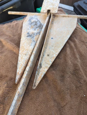 3.5 lb Galvanized Danforth Standard Fluke Anchor for Boats up to 10 Feet Long - Image 1 of 4