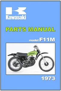 KAWASAKI Parts Manual F11M VMX 1973 Replacement Spares Catalog List - Picture 1 of 4