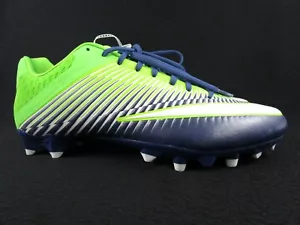 Nike Vapor Speed 2 Lime Green/Navy Blue Men's Cleats Size 13.5 (846805-329) - Picture 1 of 11