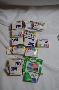 ( 11 ) 3M ColorSlide 1000 35mm rolls / ( 1 ) Sensia 100 Fujichrome Expired - Picture 1 of 2