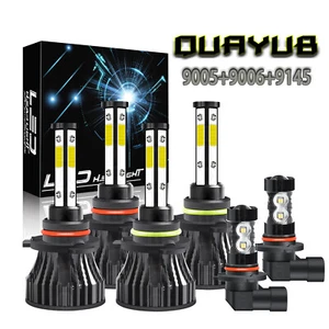 For Chevy Silverado 1500 2500 HD 2003-2006 6000k LED Headlights Fog Lights Bulbs - Picture 1 of 100