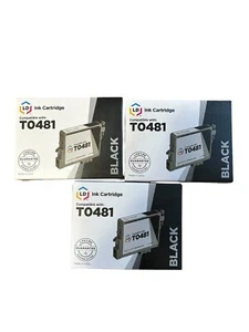 LD Recycled Ink Cartridge LD-T0481 Black- New in Box Set Of 3 - Picture 1 of 2