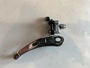 Vintage Campagnolo Super Record Front Derailleur 3 Hole Braze On Bottom Pull - Picture 1 of 3