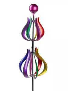 Windrad Gartenstecker COLORFUL KUGEL H. 128cm D. 20cm Formano Garten S25 - Bild 1 von 1