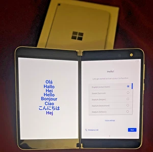 Microsoft Surface Duo - 128 GB - Glacier (AT&T Locked) - Excellent - Photo 1 sur 8