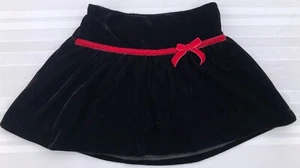 Charter Club Girls Black velvety Skirt w red velvety ribbon, Size 6 EUC - Picture 1 of 5