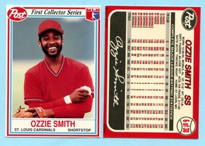 1990 Post Cereal First Collector Series - Ozzie Smith - #6 -  Cardinals Box 736