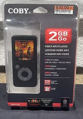 Coby 2 GB GO Video MP3 Player MP610-2G 1.8" Color LCD Display Black FM Radio  - Image 1 of 4