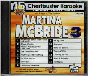 Chartbuster MARTINA McBRIDE #3 Karaoke CDG 15 Canciones TOTALMENTE NUEVO - Imagen 1 de 1