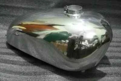 TANQUE DE GASOLINA DE ALEACIÓN DE ALUMINIO DE COMPETICIÓN G12 CSR SIN IGUAL NORTON AJS Foto 1 de 3