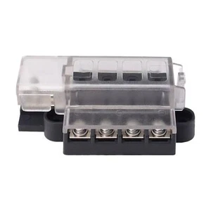 4 Circuit Fuse Box 100A 32V Waterproof Fuse Box for Boat Car Automotive - Picture 1 of 11