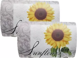 Set of 2 Same Kitchen Vinyl with Foam Back Placemats (12"x18") SUNFLOWER # 2, BH - Picture 1 of 11