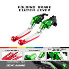 Adjustable Extend Cnc Folding Brake Clutch Levers Fit Kawasaki Ninja Zx12r 00 05