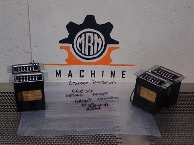 Contadores de 6 dígitos Cramer Division 66C36 115VAC 60Hz CPN007-219C3-01 (Lote de 4) Foto 1 de 4
