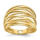 Herco 14K Yellow Gold Polished Criss Cross Ring size 7