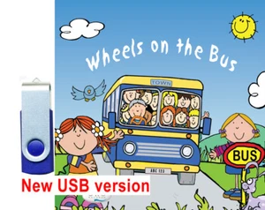 The Wheels on the Bus  - Children's favourite songs USB STICK 25 MP3 songs *NEW* - Zdjęcie 1 z 2