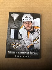 2013-14 Panini Titanium Game Worn Gear Prime #GGSW Shea Weber 40/50